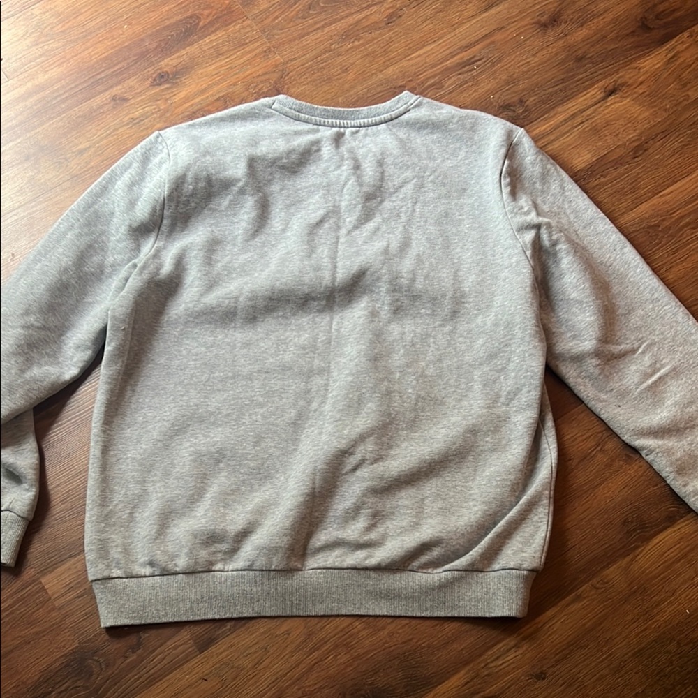 Calvin Klein Gray Embroidered Crewneck Sweatshirt - Picture 7 of 11